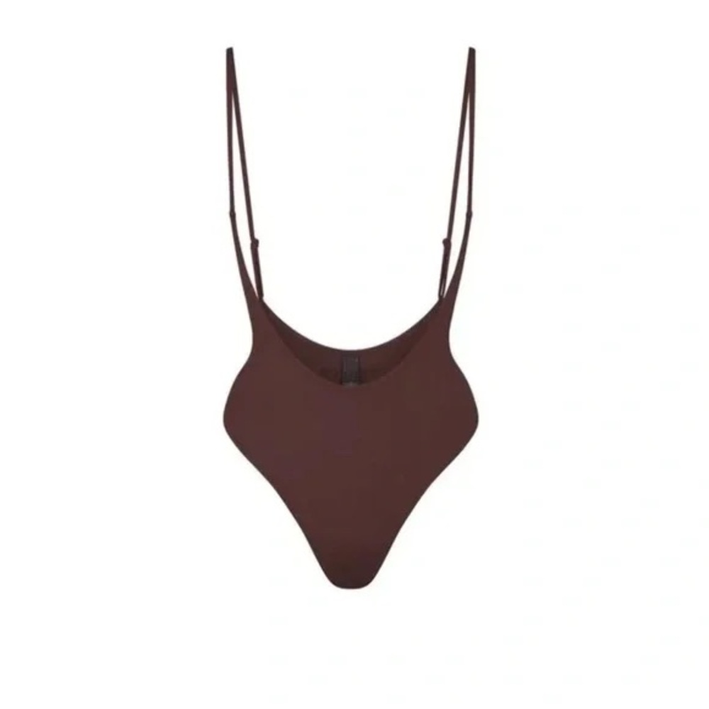 SKIMS Brown One Piece Swimsuit